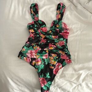 For Love and Lemons Floral bodysuit
